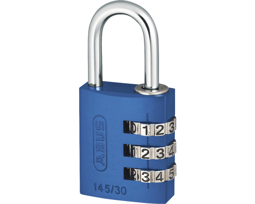 Blaues ABUS Zahlenschloss 145/30