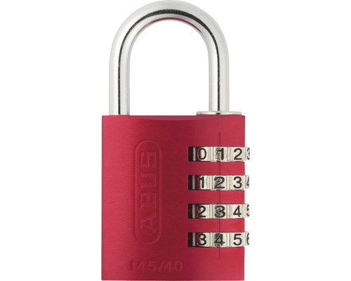 Rotes ABUS Zahlenschloss 145/40