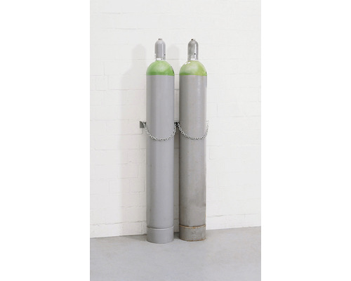 Gasflaschen-Wandhalter WH 230-S für 1 Gasflasche bis max Ø 230 mm Stahl verzinkt