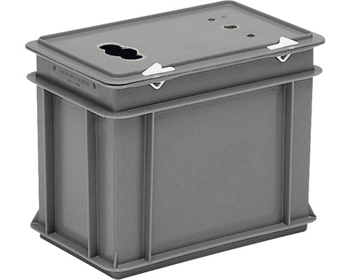 Altbatterie-Sammelbox Kunststoff 400x300x235 mm 20 l grau
