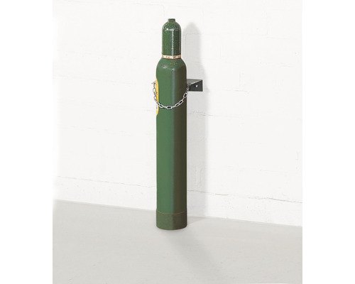 Gasflaschen-Wandhalter WH 140-S für 1 Gasflasche bis max Ø 140 mm Stahl verzinkt-0
