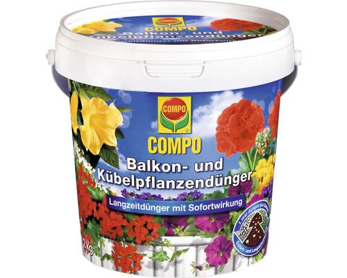 Balkon- & Kübelpflanzendünger COMPO Langzeitdünger mit Sofortwirkung , 1 mal düngen pro Saison 1,2 kg-0