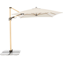 Freiarm-Sonnenschirm mit Steinfuß