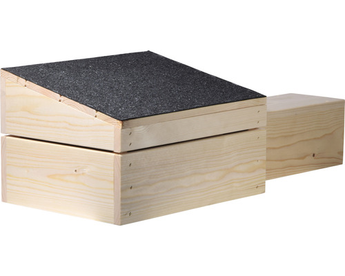 Holzhaus für Igel mit Bitumendach