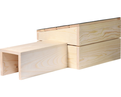 Holzkonstruktion für den Bau