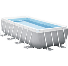 Rechteckiger Frame Pool mit Stahlrahmen und Wasser