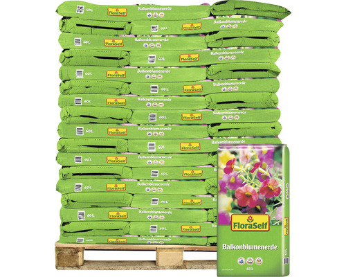 Balkonerde FloraSelf (45 Sack x 60 L = 2,7 m³) 1 Palette