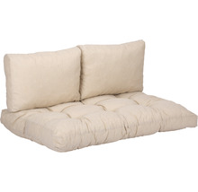 Loungekissen Set beo AUB01 80 x 120 cm Baumwolle Polyester beige
