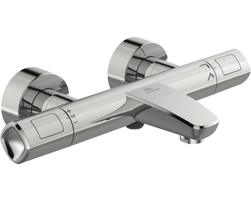 Ideal Standard Badewannenarmatur mit Thermostat CERATHERM T100 chrom A7238AA Aufputz-Brausearmatur zur Wandmontage