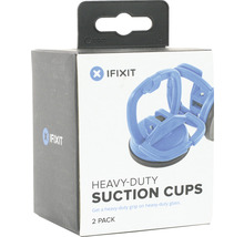 iFixit Logo. Verpackung mit zwei schweren Saughebern