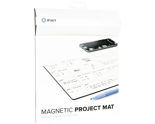 iFixit Magnetische Projektmatte mit Stift und Smartphone