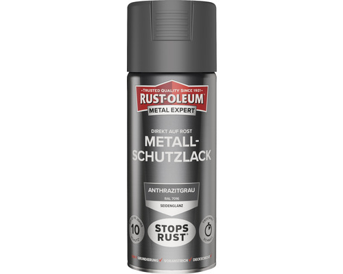 RUST-OLEUM METAL EXPERT Sprühlack Schutzlack Seidenmatt RAL7016 anthrazitgrau 400 ml