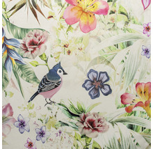 Tapete mit Blumen- und Vogelmuster