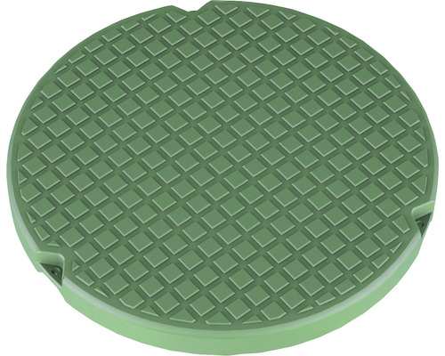 Runde Abdeckung mit quadratischem Muster