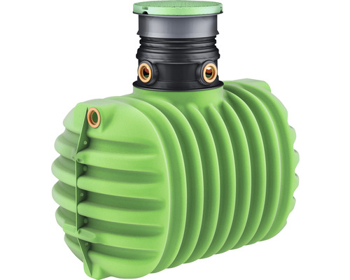 Regenwasser-Erdtank GARANTIA Gartenpaket CRISTALL PROline 2650 L Regenwassertank aus Kunststoff