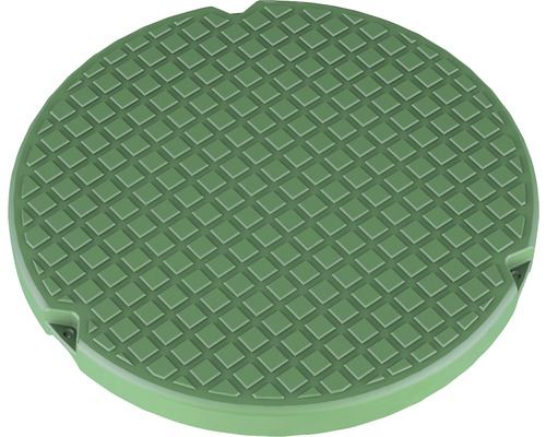 Runder Schachtdeckel mit Rautenmuster