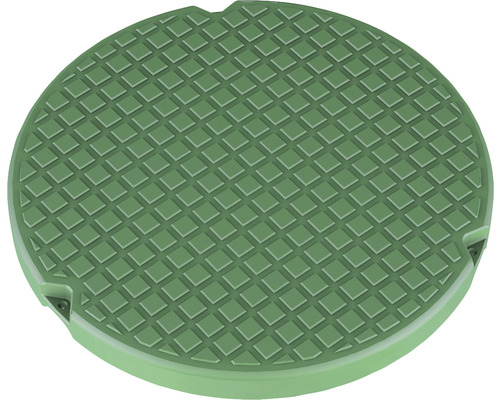Runde Schachtabdeckung mit Rautenmuster