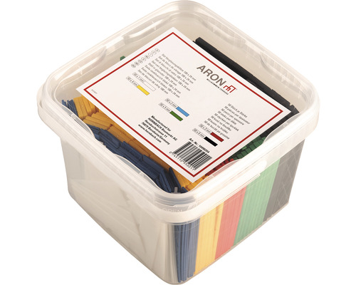 Aron Set mit Unterlegplatten in einer transparenten Kunststoffbox