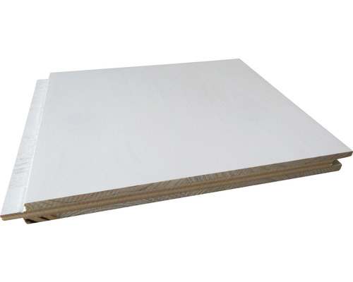 Faseprofil 3-Schichtplatte Fichte weiß 19x246x2450 mm