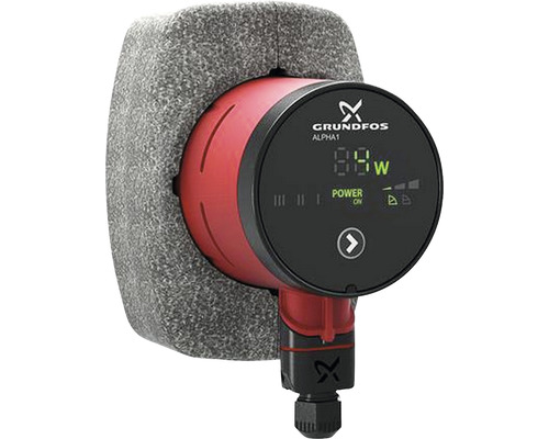 Elektronisch geregelte Umwälzpumpe Grundfos ALPHA1 15-60 130 mm 1" 99160397 Grundfos Alpha1 Heizungspumpe mit Wärmedämmung