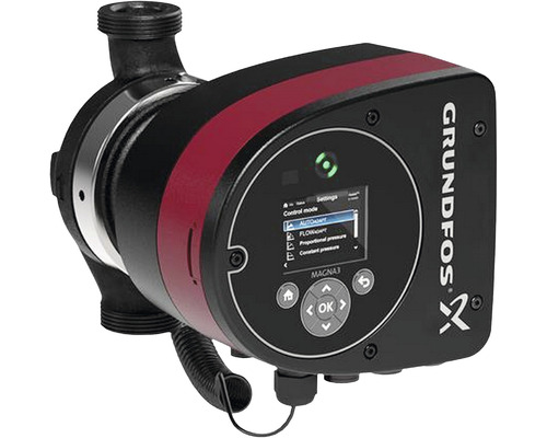 Elektronisch geregelte Umwälzpumpe Grundfos MAGNA3 25-100 180 mm 1 1/2" 97924626 Grundfos Magna3 Heizungspumpe mit Display