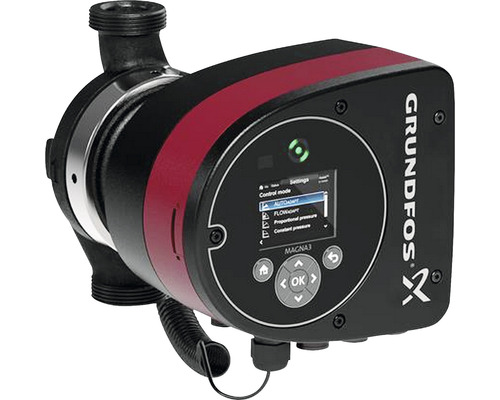 Elektronisch geregelte Umwälzpumpe Grundfos MAGNA3 25-120 180 mm 1 1/2" 97924627 Grundfos Magna3 Heizungspumpe mit Display
