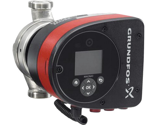 Elektronisch geregelte Umwälzpumpe Grundfos MAGNA3 25-100 N 180 mm 1 1/2" 97924719 Grundfos Magna3 Heizungspumpe mit Bedienfeld
