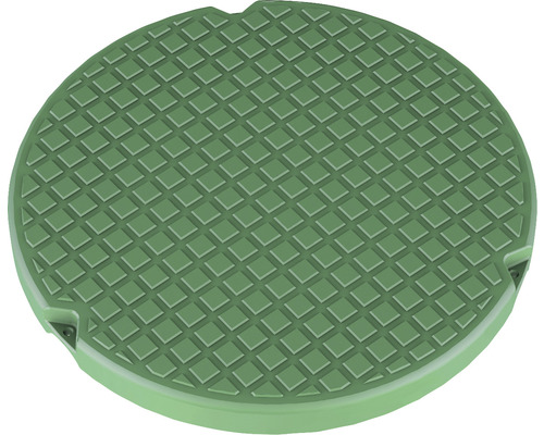 Runde Schachtabdeckung mit Riffelblechmuster