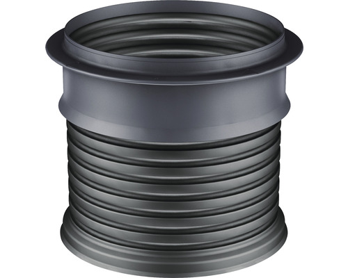 Abflussrohr aus Kunststoff mit Faltenbalg