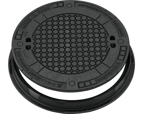 Schachtdeckel aus Guss mit Griff