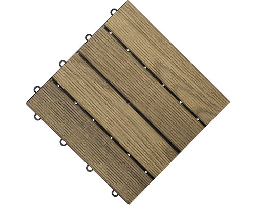 Terrassenfliese aus Holz mit Klicksystem