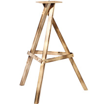 Holzständer mit drei Beinen und quadratischer Platte