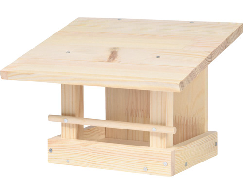 Vogelfutterhaus dobar Bausatz inkl. Farben 22,5 x 18 x 16 cm Vogelhaus aus Holz
