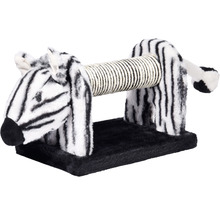 Katzenkratzbaum Zebra Design mit Sisalstamm