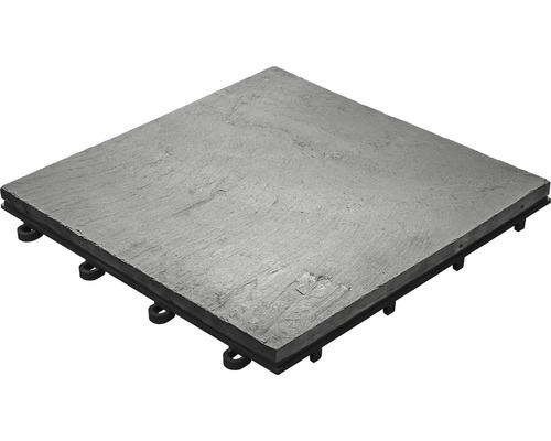 Fliese aus Stein mit Kunststoffunterkonstruktion