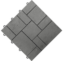 Muster zu Echtsteinklickfliese florco®Klickfliese stone Schiefer, Rom
