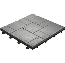 Muster zu Echtsteinklickfliese florco®Klickfliese stone Schiefer, Rom