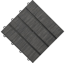 Muster zu Kunststoffklickfliese florco tex 30 x 30 cm anthrazit