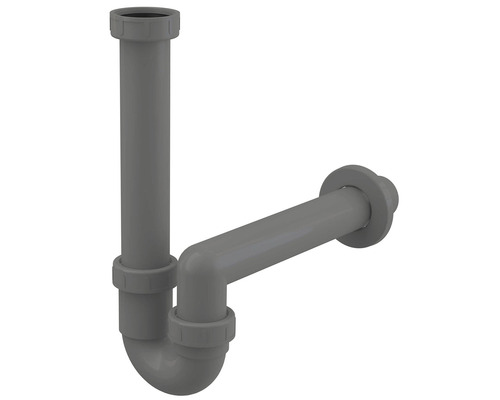 Alca Röhrensiphon für Spüle 1 1/2" x 40 mm aus recyceltem Kunststoff grau A80-DN40-ECO