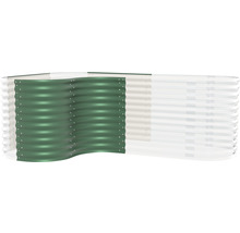 Hochbeeterweiterung Curve 858 80 x 80 x 85,8 cm seegras