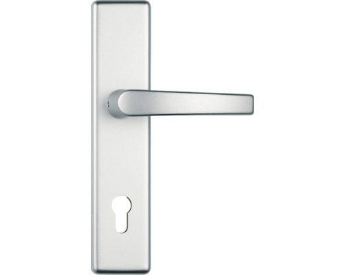 Türdrücker aus Metall mit Schlüsselrosette