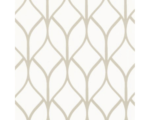 Tapete mit Blatt- und Rautenmuster