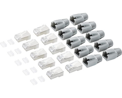 JUNG Telefon-Dose RJ45 Cat.6 Klasse E – Geschirmt, 2x 8-polig, Unterputz – Für Netzwerk Bis 1 Gbit/s, 250 MHz