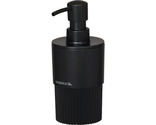 Schwarzer Seifenspender für das Badezimmer