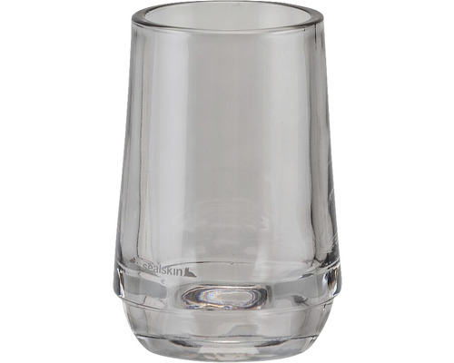 Klarer Zahnputzbecher aus Glas