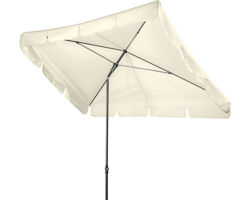 Quadratischer Gartenschirm mit mittigem Mast