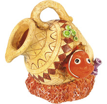 Dekoration für Aquarien mit Amphore und Clownfisch