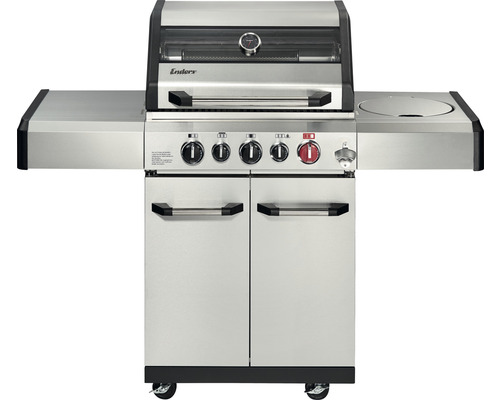 Enders Gasgrill Kansas II Pro 3 SIK Turbo 3 Brenner + Rückbrenner und herausnehmbare Fettauffangschale