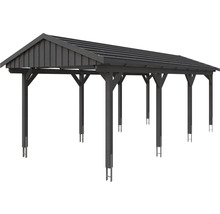 Holzcarport mit Satteldach