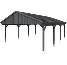 Holzcarport mit Satteldachkonstruktion